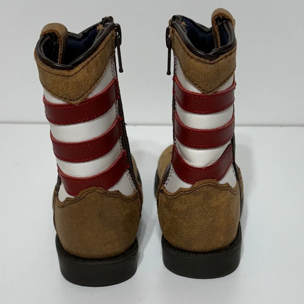 Kids Western Star and Stripes Boots - Picture 7 of 12